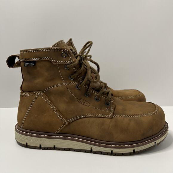 Keen Utility San Jose 6" Womens Size 8.5 Brown Safety Toe Waterproof Work Boots - Picture 2 of 11